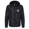 RME Water-Resistant Windbreak in Black Camo, front view